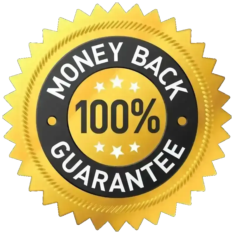90-Day Money-Back Guarantee seal for Sleep Lean